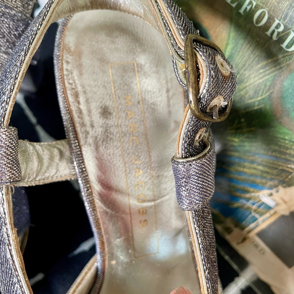Marc Jacobs Glittering Silver Heels - Picture 13 of 13